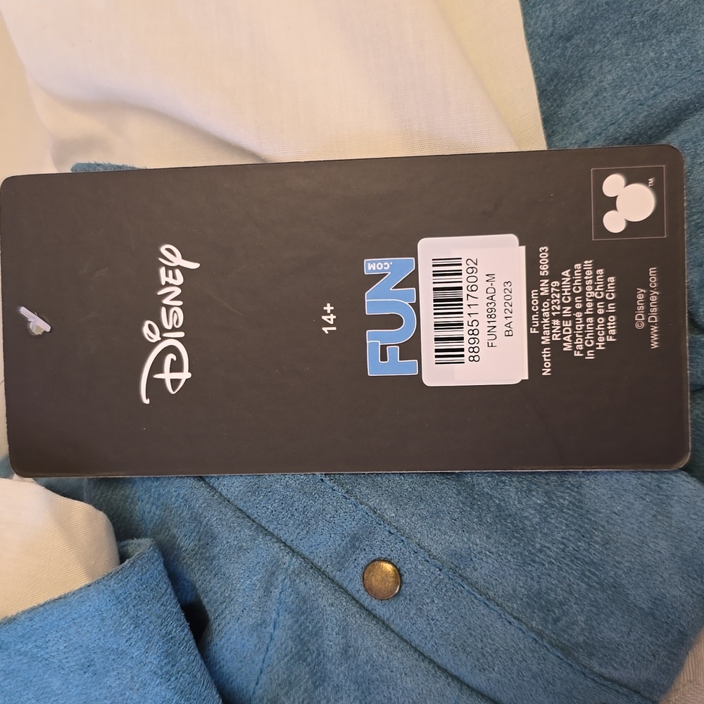 NWT Licensed Disney Flynn Rider Men's Adult Costume MED Teal&Brown - Picture 13 of 14